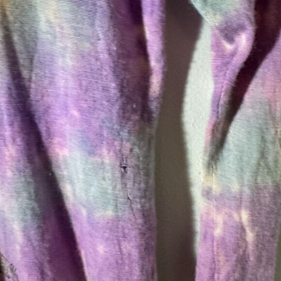 Ultra Rare Y2K The Great China Wall Tie Dye Sugar Skull Tattoo Graphic XS/S - Picture 9 of 10